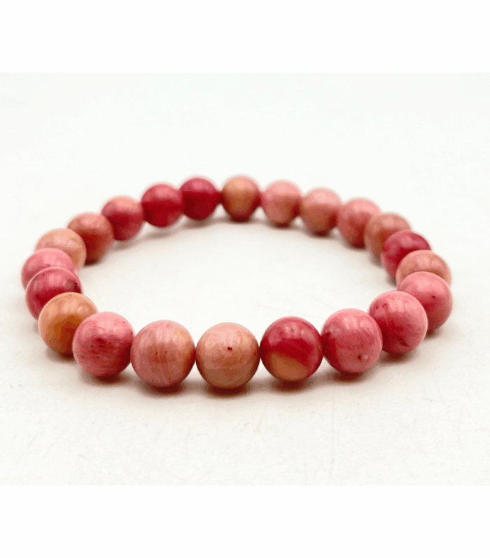Rhodochrosite Single Stone Bracelet