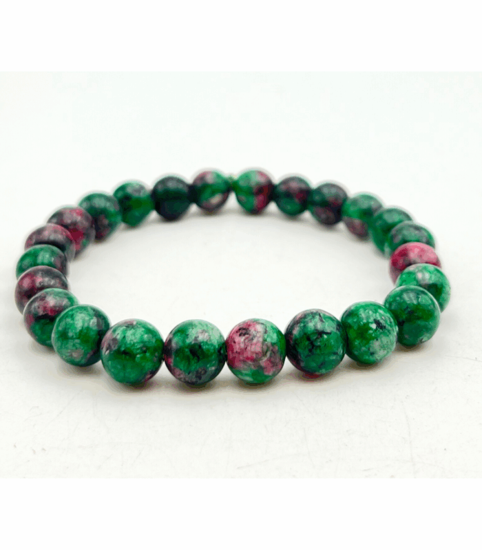 Ruby Zoisite Single Stone Bracelet