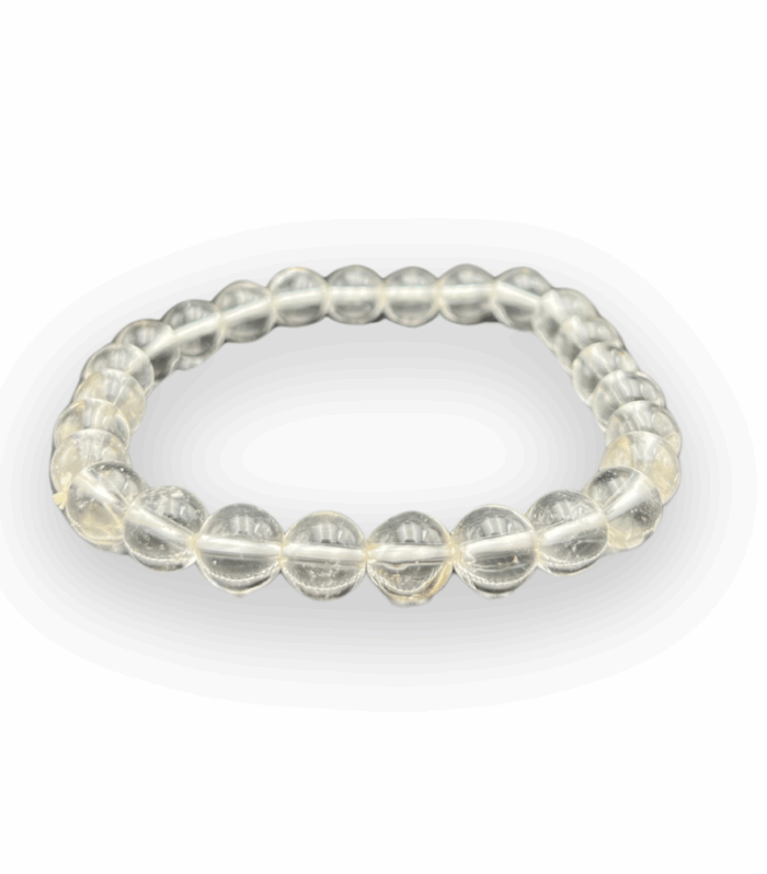 Clear Quartz Single Stone Bracelet
