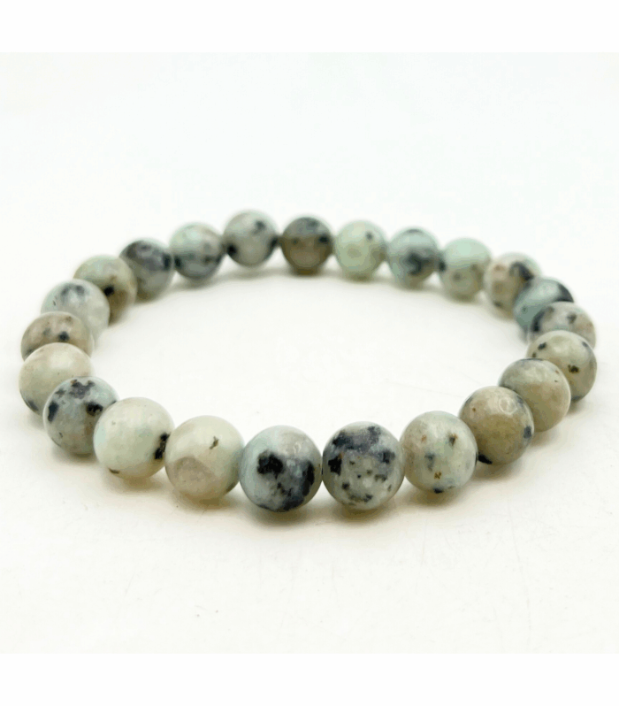 Kiwi Jasper Single Stone Bracelet