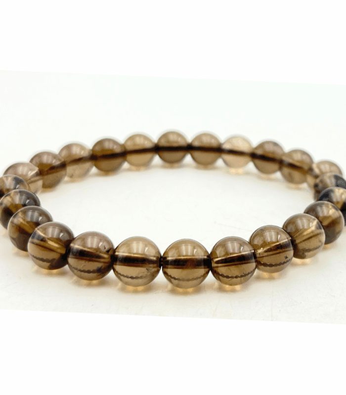 Smoky Quartz Single Stone Bracelet