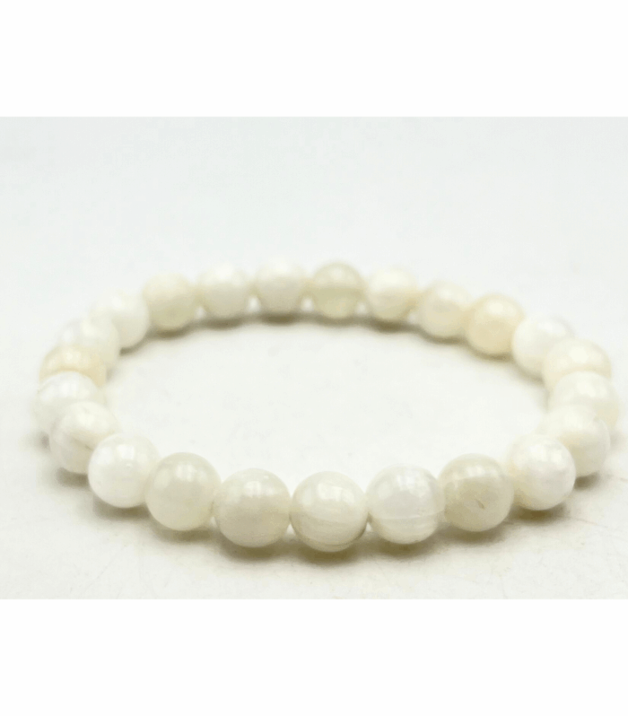 Selenite Single Stone Bracelet