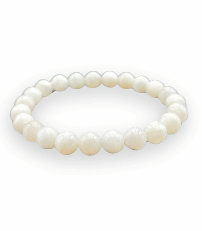 Rainbow Moonstone Single Stone Bracelet
