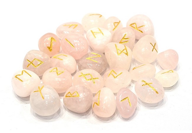 Rose Quartz Rune Set