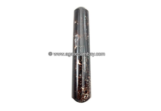 Gemstone Garnet Plain Massage Wand