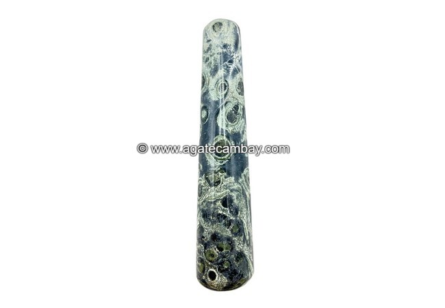 Gemstone Kambaba Jasper Plain Massage Wand