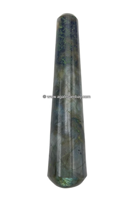 Gemstone Labradorite Plain Massage Wand
