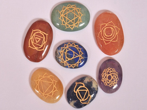 Chakra Engraved Oval Set