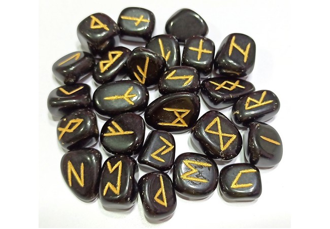Black Obsidian Rune Set