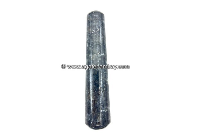 Gemstone Larvikite Plain Massage Wand