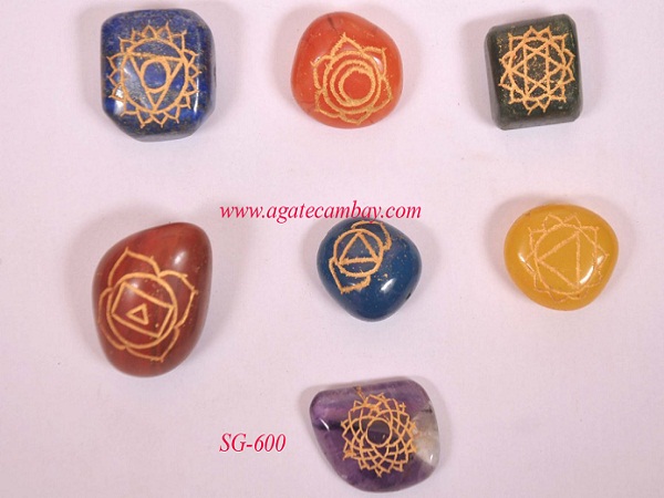 Chakra Engrave Tumbled Set