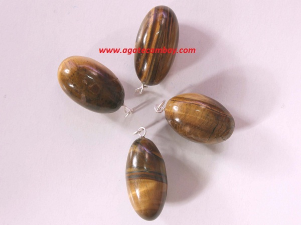 Tiger Eye Lingam Pendant
