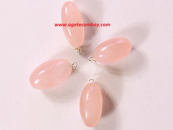 Rose Quartz Lingam Pendant