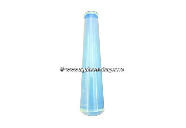 Gemstone Opalite Plain Massage Wand