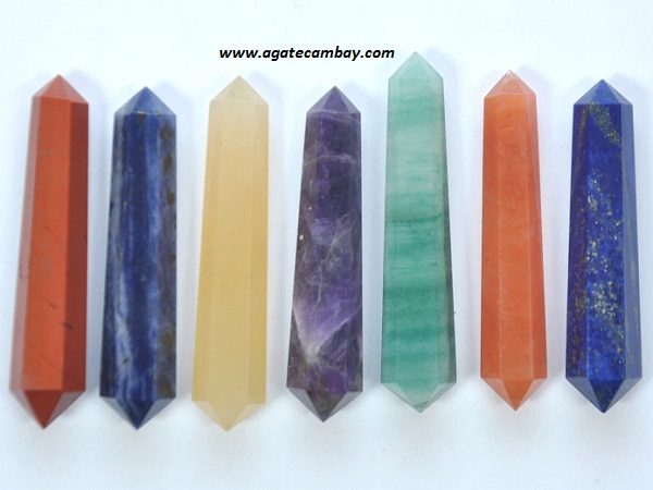 Double Terminated Chakra Wand Set