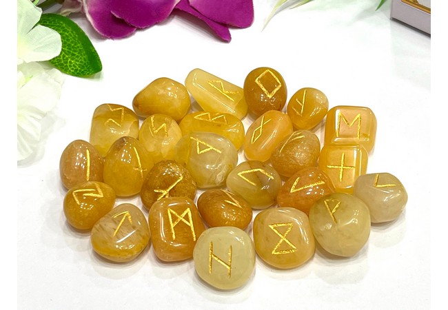 Yellow Aventurine Rune Set