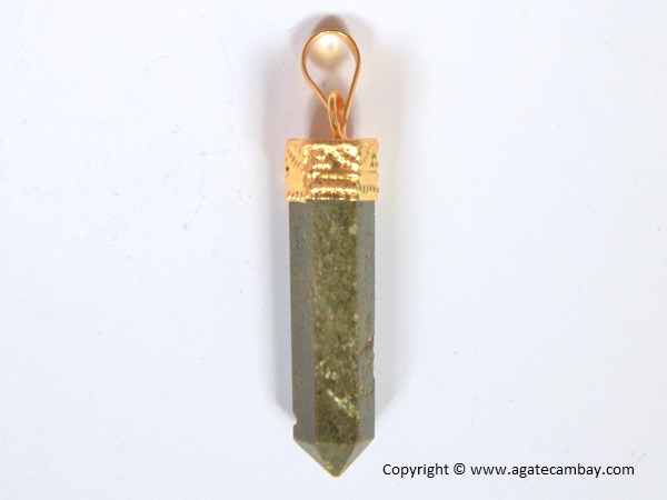 Vasonite Pencil Point Pendant With Gold Plated