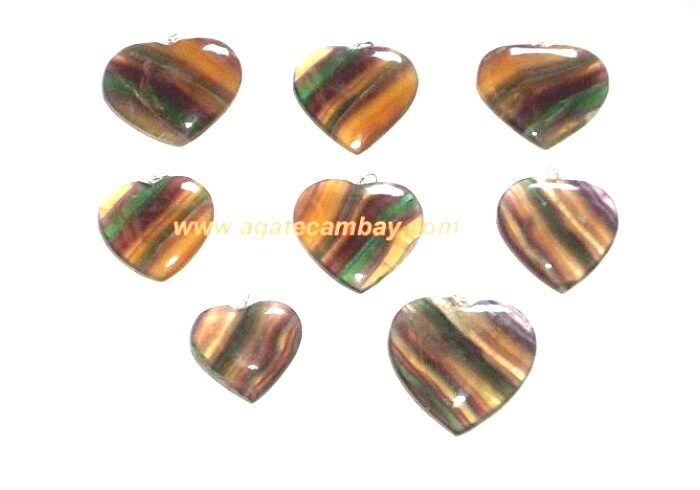 Flourite Heart Pendant