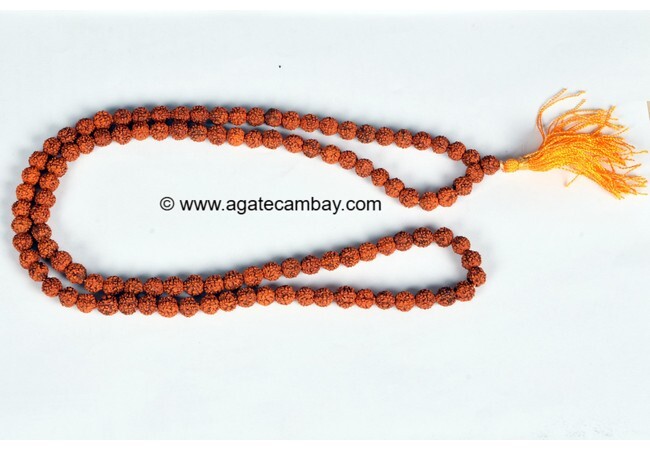 8 mm Rudraksha Japa Mala Without Knotted