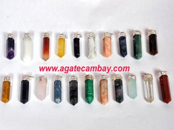 Gemstone Point Pendants