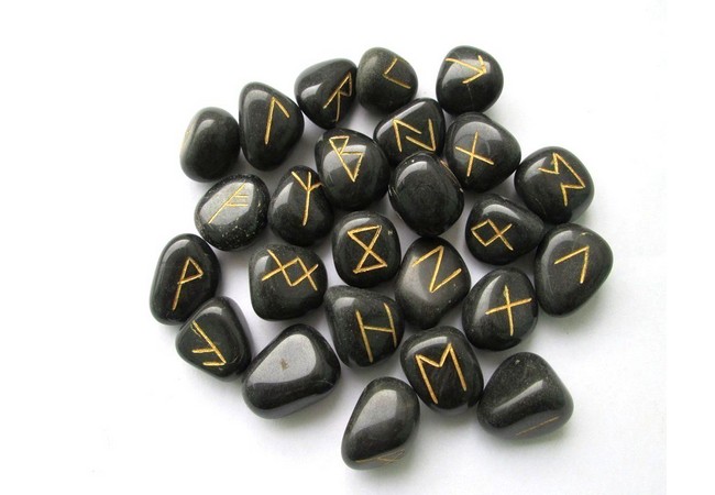 Black Jasper Rune Set