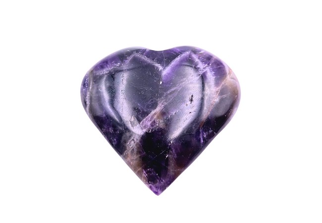 Gemstone Amethyst Heart