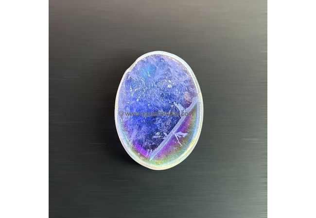 Angel Aura Quartz Worry Stone