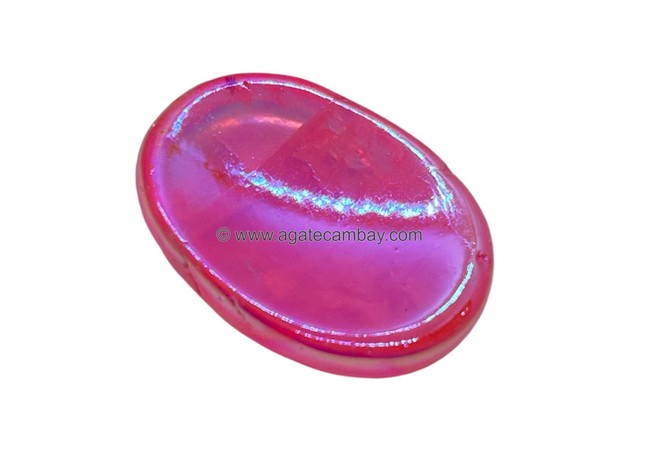 Angel Aura Rose Quartz Worry Stone
