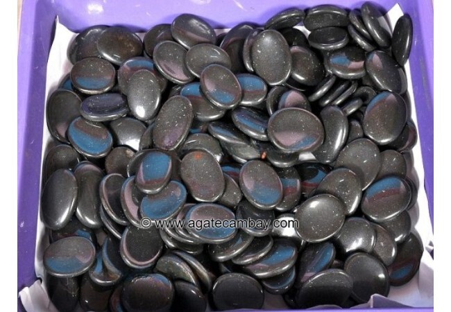 Black Jasper Worry Stone
