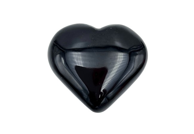 Gemstone Black Obsidian Heart