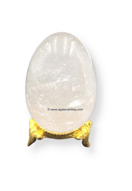 Clear Quartz Gemstone EGGS