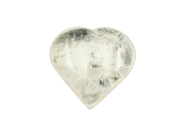 Gemstone Clear Quartz Heart