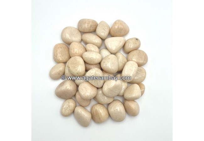 Gemstone Cream Moonstone Tumbled Stone