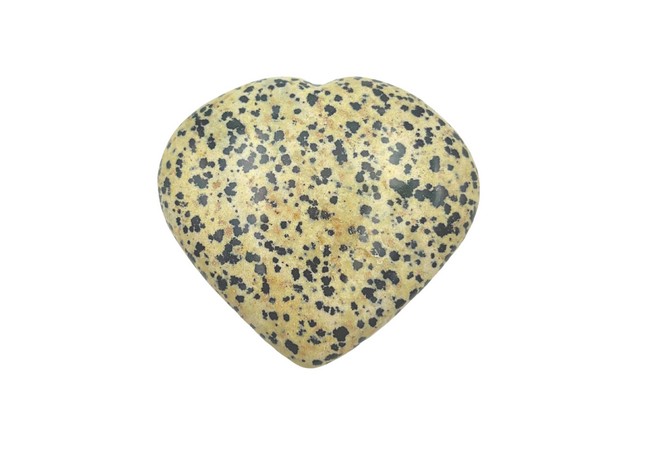 Gemstone Dalmatian Jasper Heart
