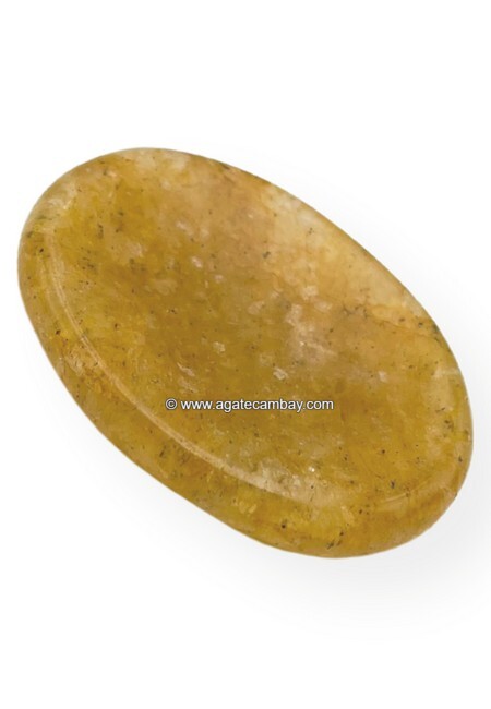 Golden Quartz Worry Stone