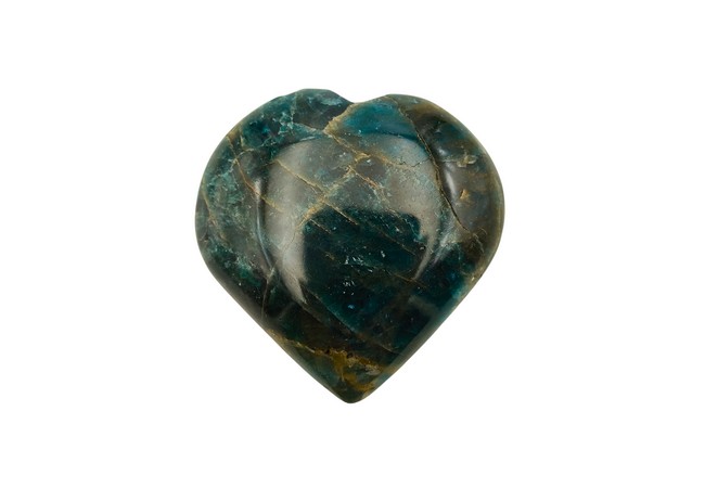 Gemstone Green Apatite Heart