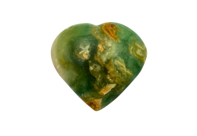 Gemstone Green Fluorite Heart