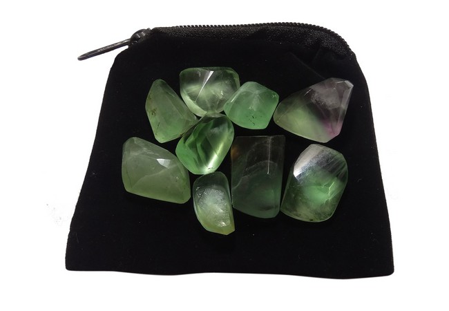 Gemstone Green Fluorite Tumbled Stone