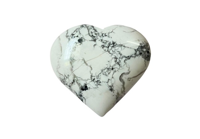 Gemstone Howlite Heart