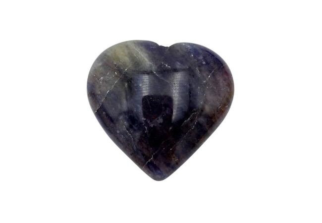 Gemstone Iolite Heart
