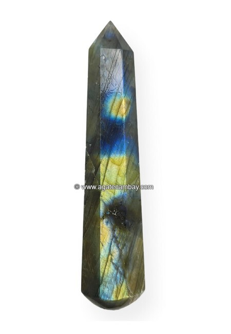 Gemstone Labradorite Facet Massage Wand
