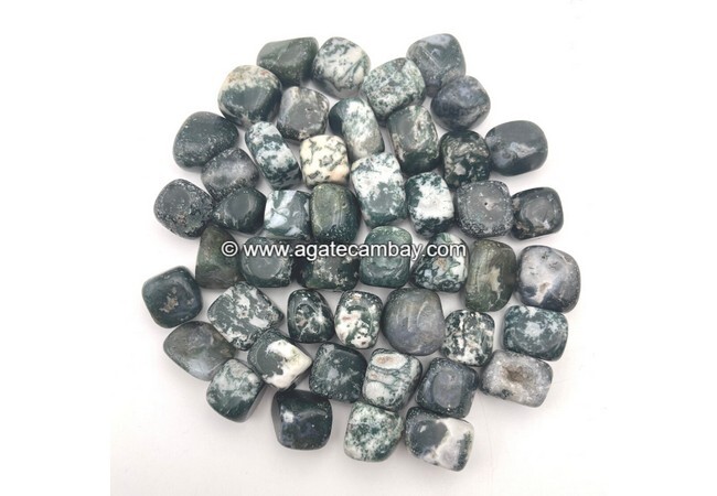 Gemstone Moss Agate Tumbled Stone
