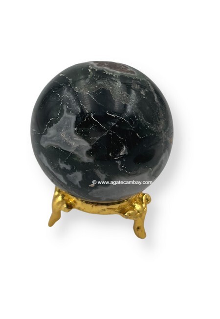 Moss Agate Gemstone Ball (Sphere)