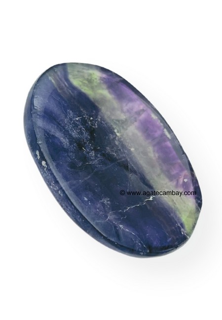 Multi Fluorite Worry Stone