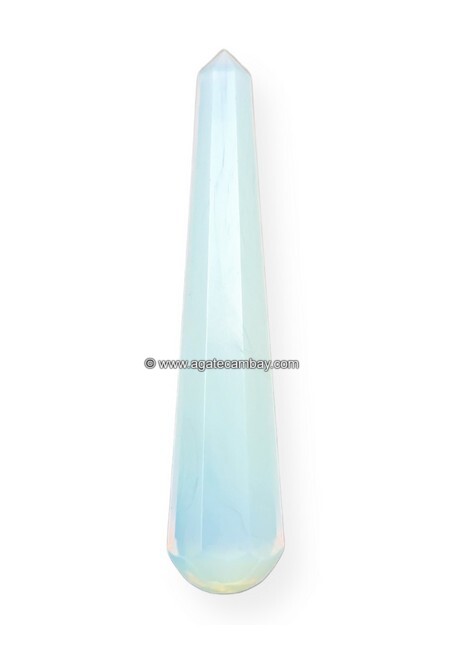 Gemstone Opalite Facet Massage Wand
