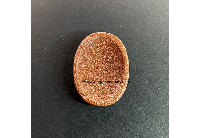 Red Goldstone Worry Stone