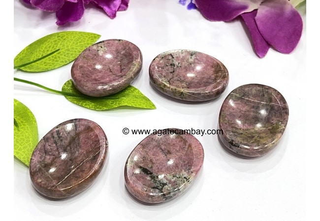 Rhodonite Worry Stone