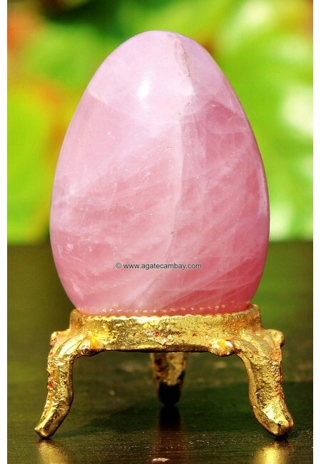 Rose Quartz Gemstone EGGS