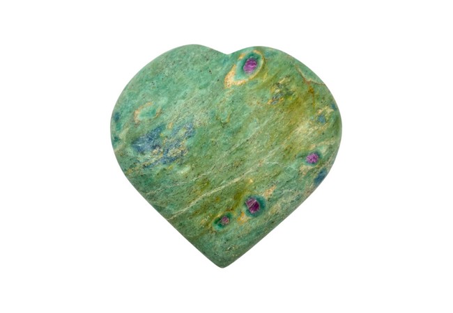 Gemstone Ruby Fuchsite Heart