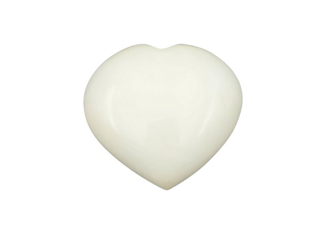 Gemstone Snow Quartz Heart